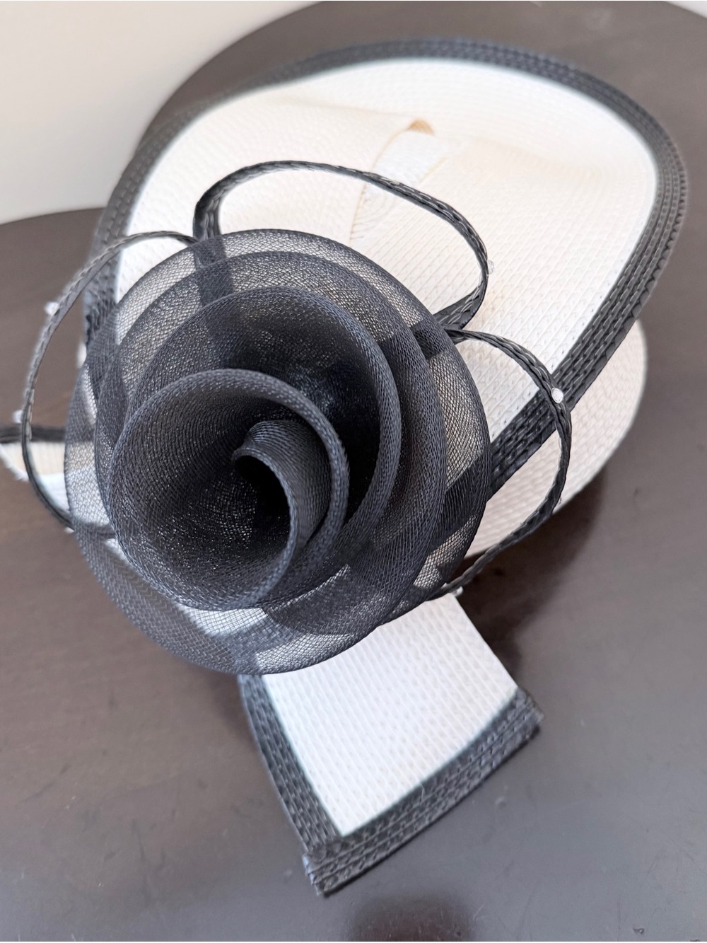 Two-Tone Women's Dress Hat - Picture 7 of 8